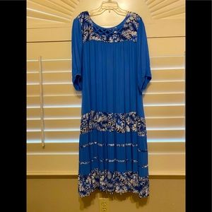 DRAPER & DAMONS-Royal Blue Summer Lounge Dress SzL